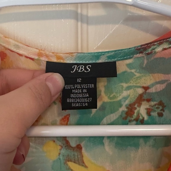 Vintage 90s-Y2K JBS Floral Flutter Midi Dress Size 12 Romantic Feminine Cottage - Picture 4 of 8